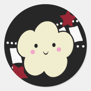 Sticker KRW Movie Popcorn Kawaii