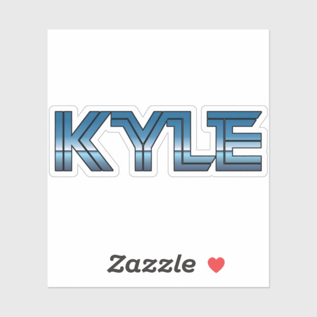 Sticker Kyle Texas Retro (Feuille)