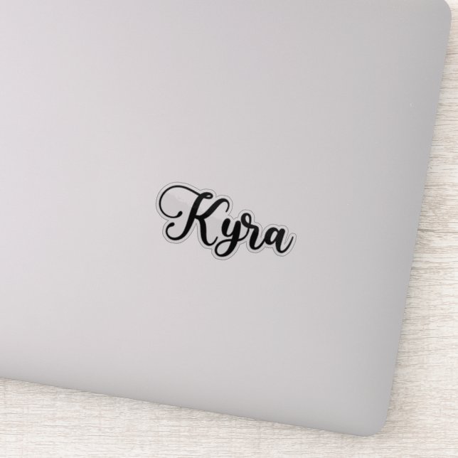 Sticker Kyra Nom - Calligraphie manuscrite (Détail)