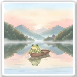 Sticker La balade paisible de Zochi sur le lac Sun Moon