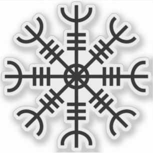 Sticker La barre d'Awe - Aegishjalmur (noir)