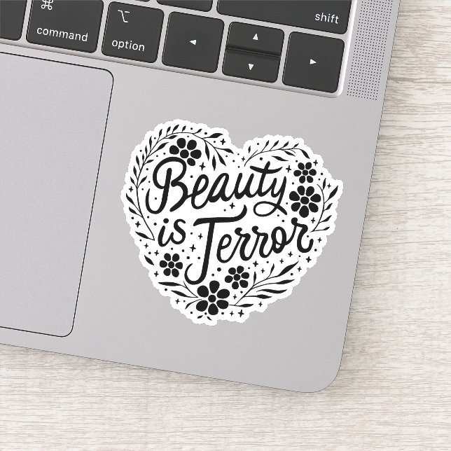 Sticker La beauté est la terreur (Détail)