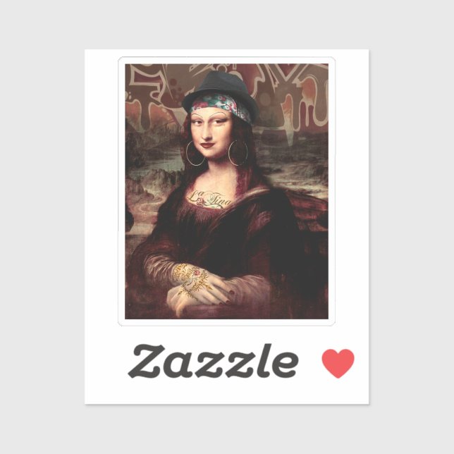 Sticker La Chola Mona Lisa Mexicaine (Feuille)