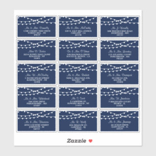 Sticker La Collection Mariage Bleu Marine Lights