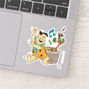 Sticker La danse de Flintstone des Flintstones   Fred