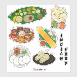 Sticker La fameuse cuisine indienne du Sud