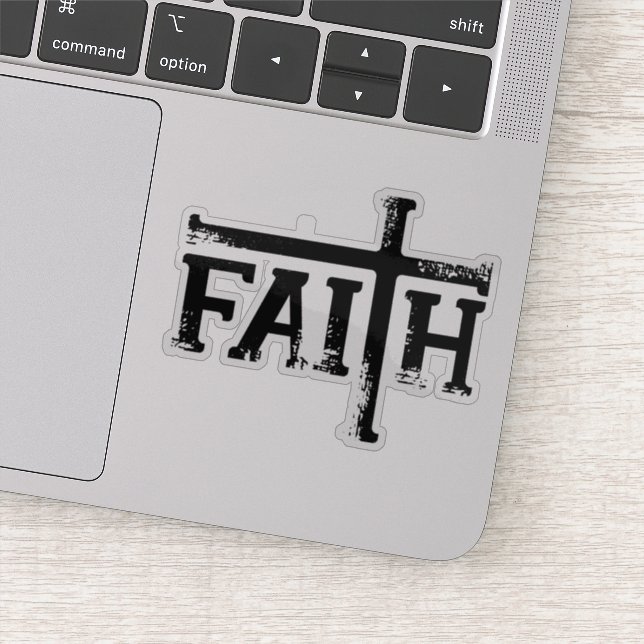 Sticker La foi avec la croix ! (Détail)