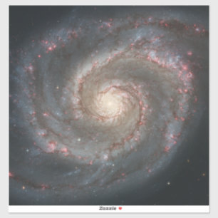 Sticker La galaxie Whirlpool M51 et son compagnon dans l'e