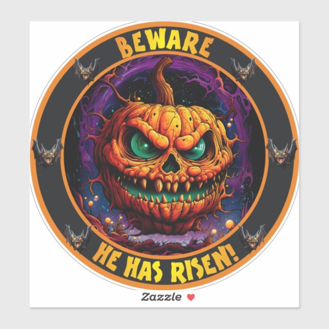 Sticker La Grande Peur Citrouille Ver. (Feuille)