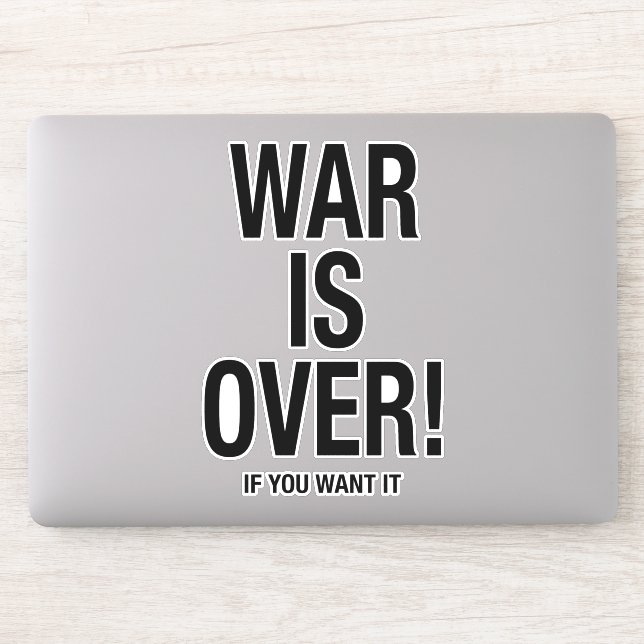 Sticker La guerre est finie (Ordinateur)