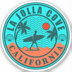 Sticker La Jolla Cove San Diego California Souvenirs