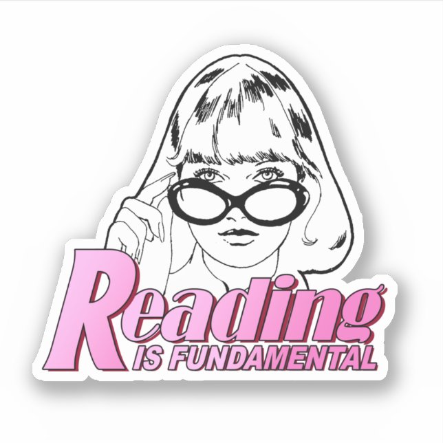 Sticker La lecture est fondamentale (Devant)