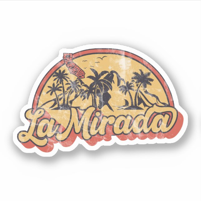 Sticker La Mirada, Californie (Devant)