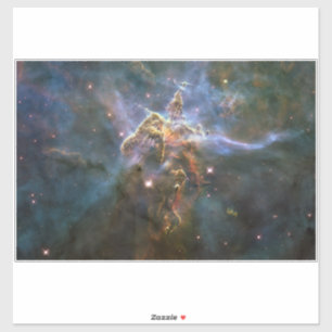 Sticker La montagne mystique en Carina Nebula Espace Hubbl
