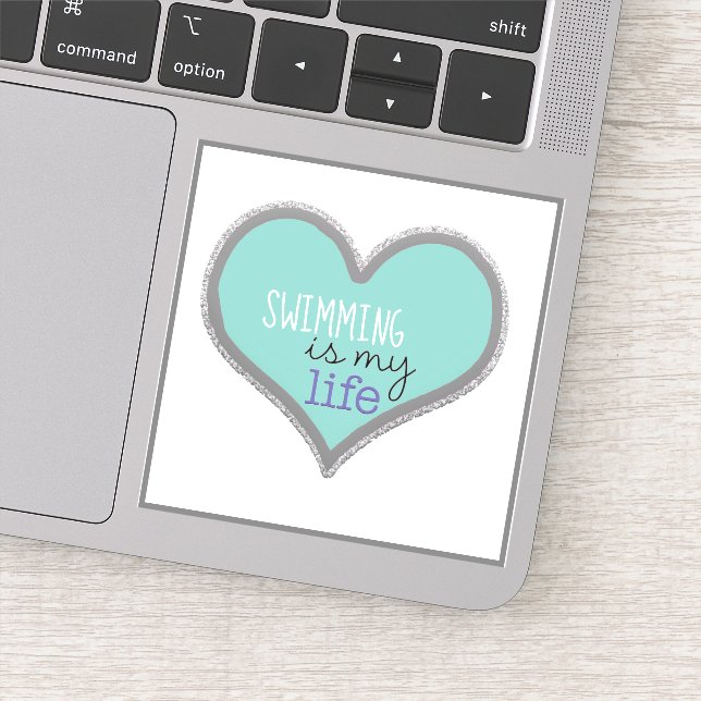 Sticker La natation est ma vie (Détail)