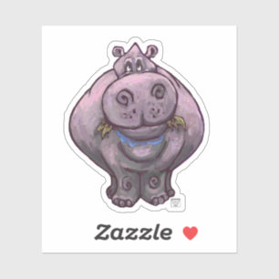 Sticker La Parade Animale Hippopotame Silhouette
