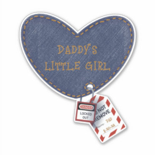 Sticker La petite fille de papa, l’électricien