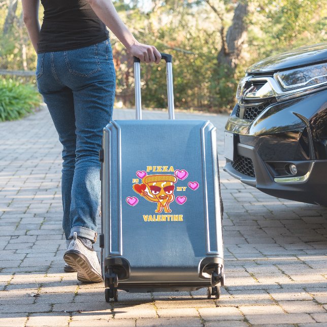 Sticker La pizza est ma Saint Valentin (Valise Insitu)