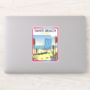 Sticker La plage de Tahiti st tropez