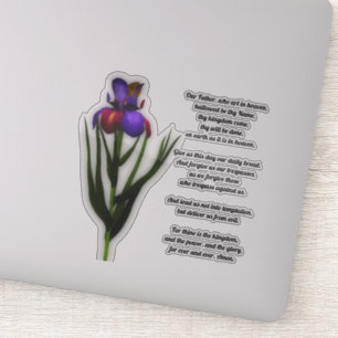 Sticker La prière du Seigneur Notre Père Iris