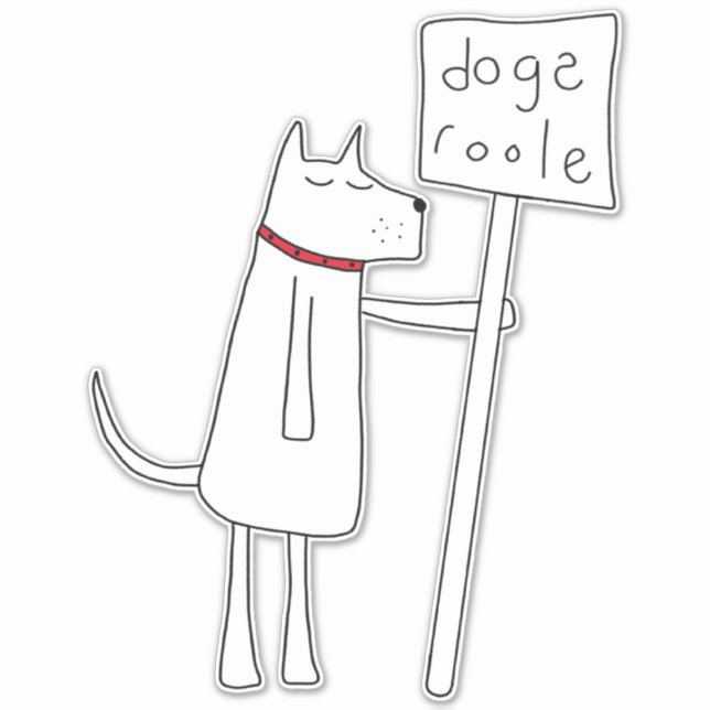 Sticker La règle des chiens - Ne le dites pas aux chats (Devant)