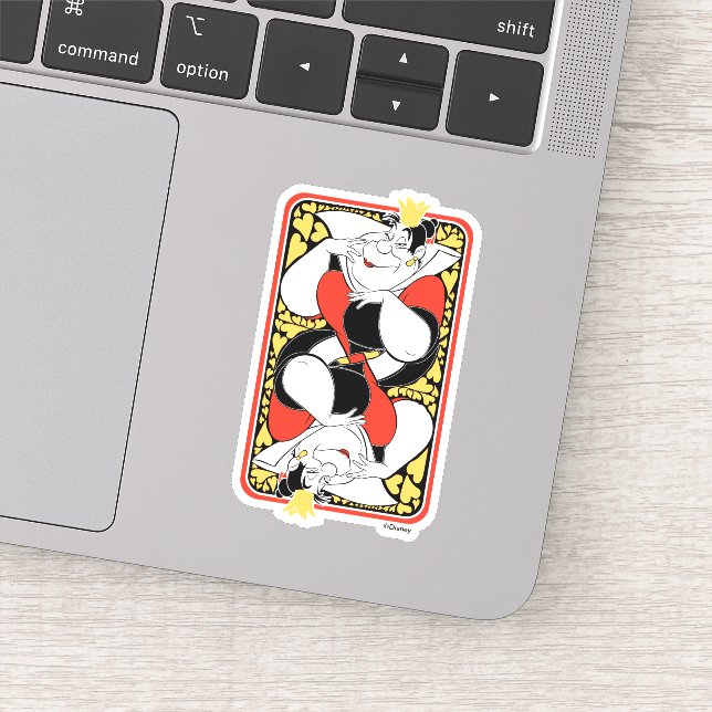 Sticker La Reine des Coeurs | Plateau de cartes (Détail)