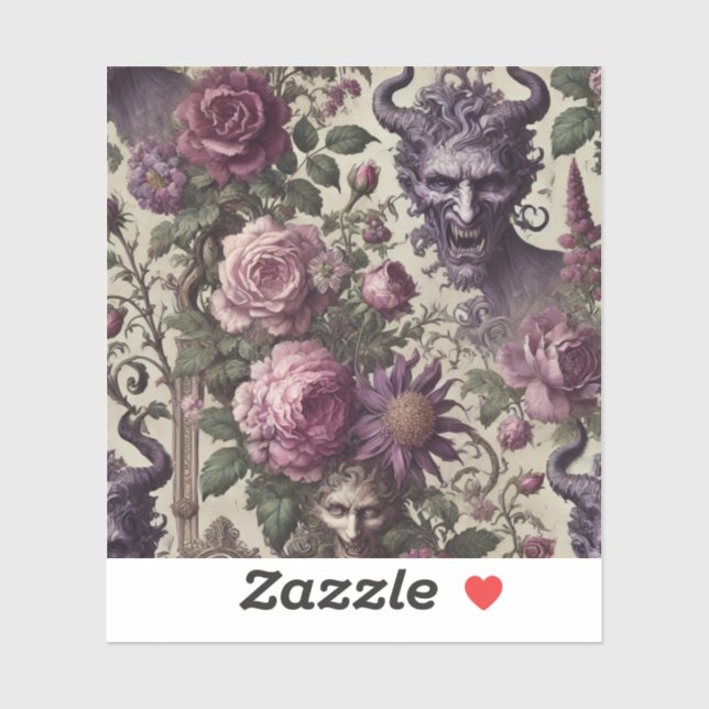 Sticker La requête de lumière - gothique baroque (Feuille)