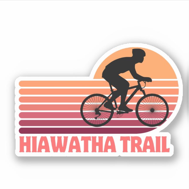 Sticker La Route de la Hiawatha - VTT Pittoresque (Devant)