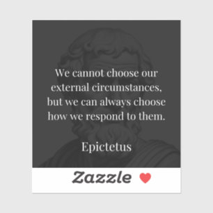 Sticker La sagesse d'Epictetus : l'autonomisation par la r