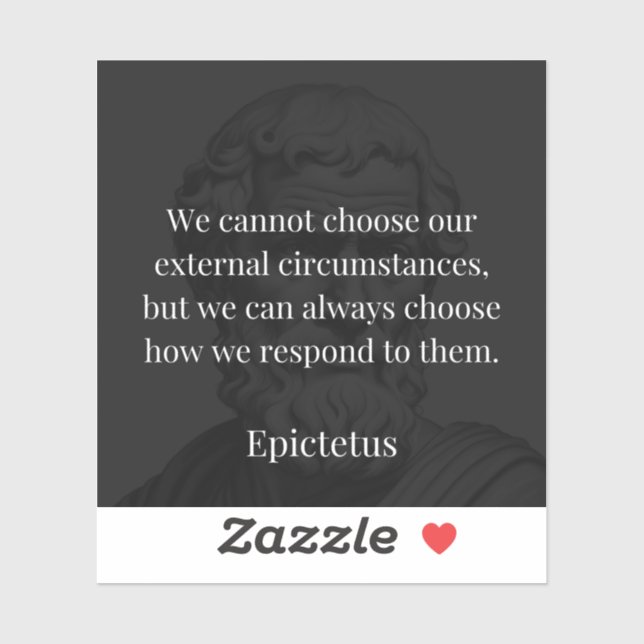 Sticker La sagesse d'Epictetus : l'autonomisation par la r (Feuille)