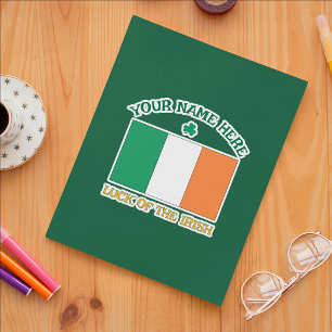 Sticker La Saint-Patrick Drapeau Irlande Nom Personnalisé 