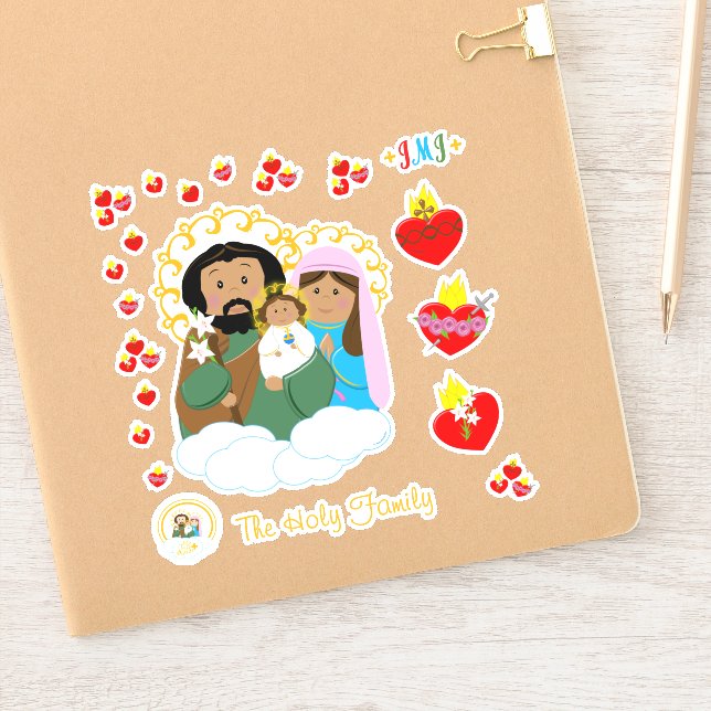 Sticker La Sainte Famille : Jésus, Marie et Joseph (Carnet)
