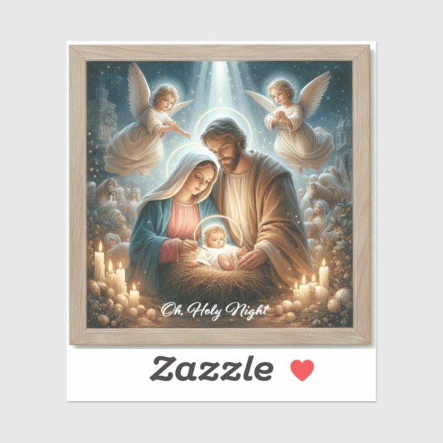 Sticker La Sainte Famille - Oh La Sainte Nuit (Feuille)