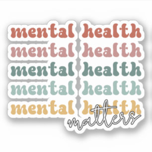 Sticker La santé mentale est importante Sensibilisation ré