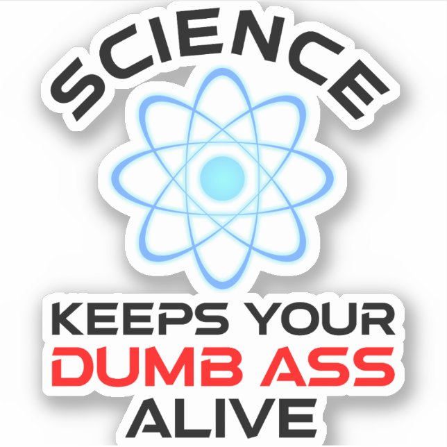 Sticker La Science Garde Vivante Votre Bande-Nue (Devant)