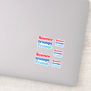Sticker La science l'emporte sur Trump
