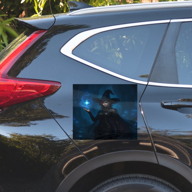 Sticker La sorcière de VEKAR’NOCT (Coté voiture)