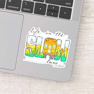 Sticker La vie dans la voie lente