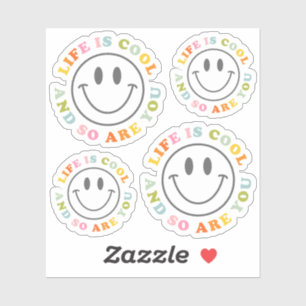 Sticker La vie est Cool heureux visage souriant Emoji