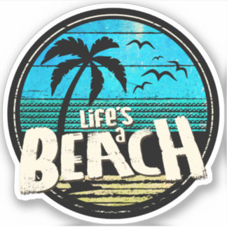 Sticker La vie est une plage