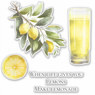 Sticker La Vie Vous Donne Des Citrons Citer La Lemonade