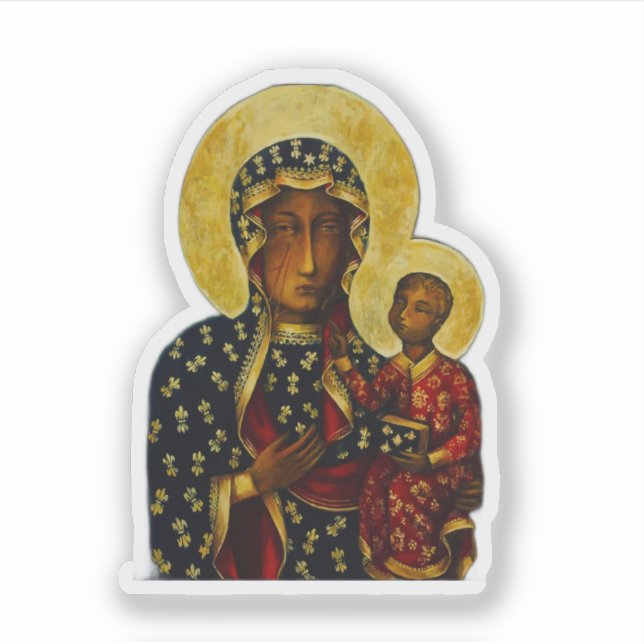 Sticker La Vierge Noire de Czestochowa (Devant)