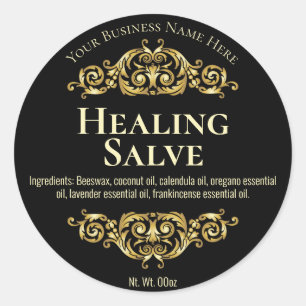 Sticker Label For Handmade Healing Salve