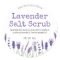 Sticker Label For Handmade Lavender Salt Scrub