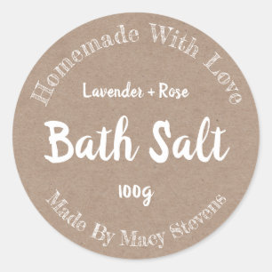 Sticker Label For Homemade Bath Salt