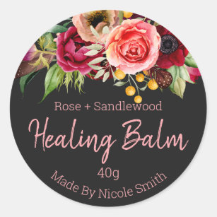 Sticker Label For Homemade Healing Salve Balm