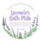 Sticker Label For Homemade Lavender Bath Milk
