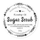 Sticker Label For Homemade Sugar Scrub