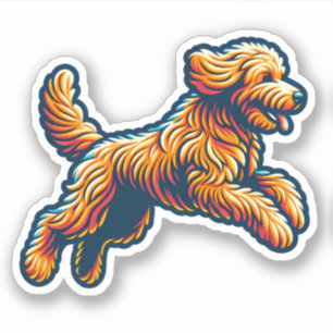 Sticker Labradoodle Vinyl Dog
