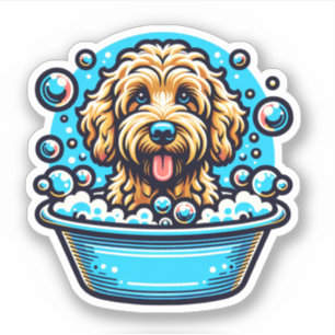 Sticker Labradoodle Vinyl Dog